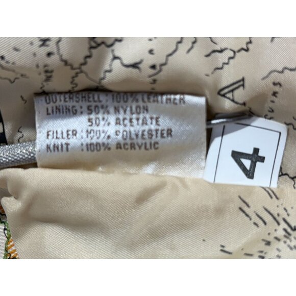 Vintage 80s G-III Leather Bomber Jacket Brown Small - Picture 6 of 13